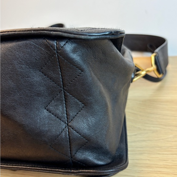 Marc by Marc Jacob’s Quilted Lamb & Cow Leather Dual Handle Satchel - Picture 12 of 15